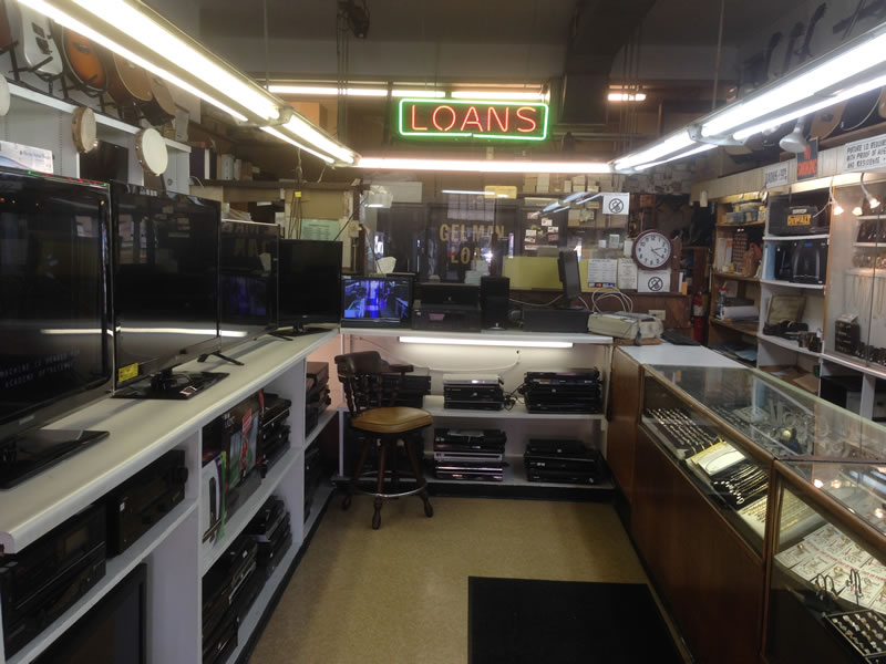 Inside of the Gelman Pawn Shop