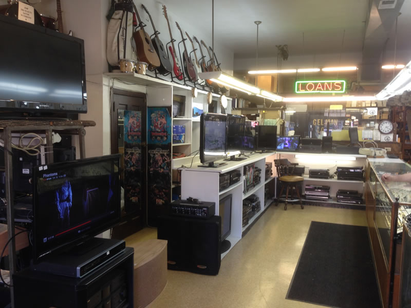 Inside of the Gelman Pawn Shop.