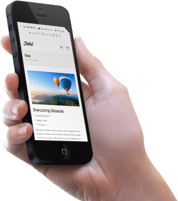 Man Holding Handheld IPod Or IPhone